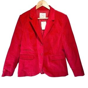 1901 Red Velvet Blazer